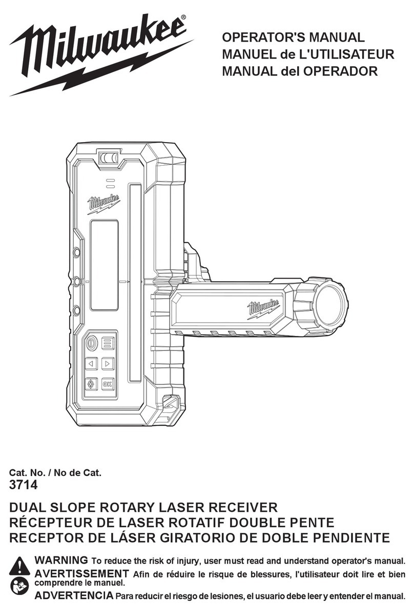 Milwaukee 3714 Operator's manual Milwaukee 3714 Operator's manual