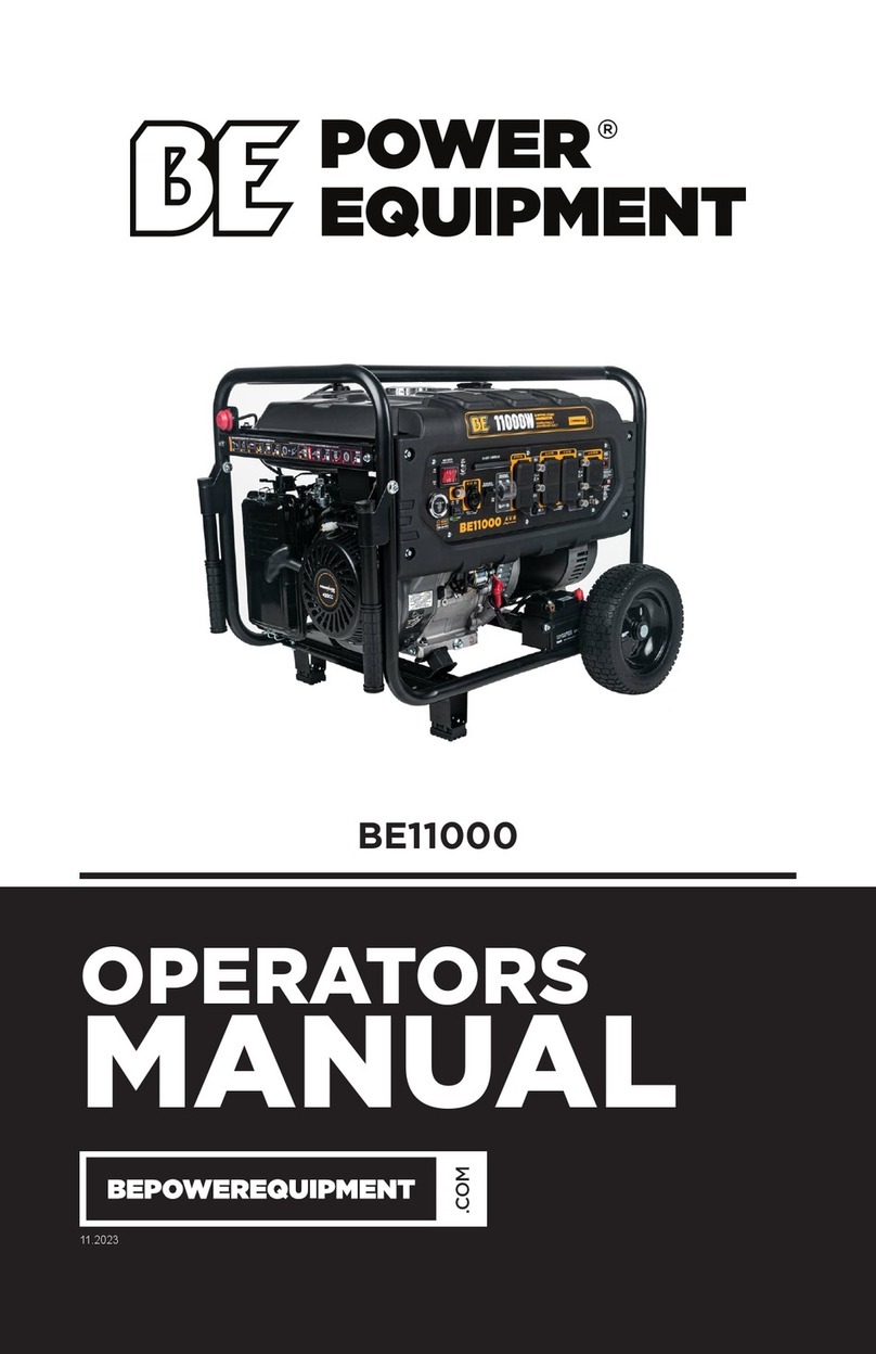 BE Power Equipment BE11000 Operator's manual BE Power Equipment BE11000 Operator's manual