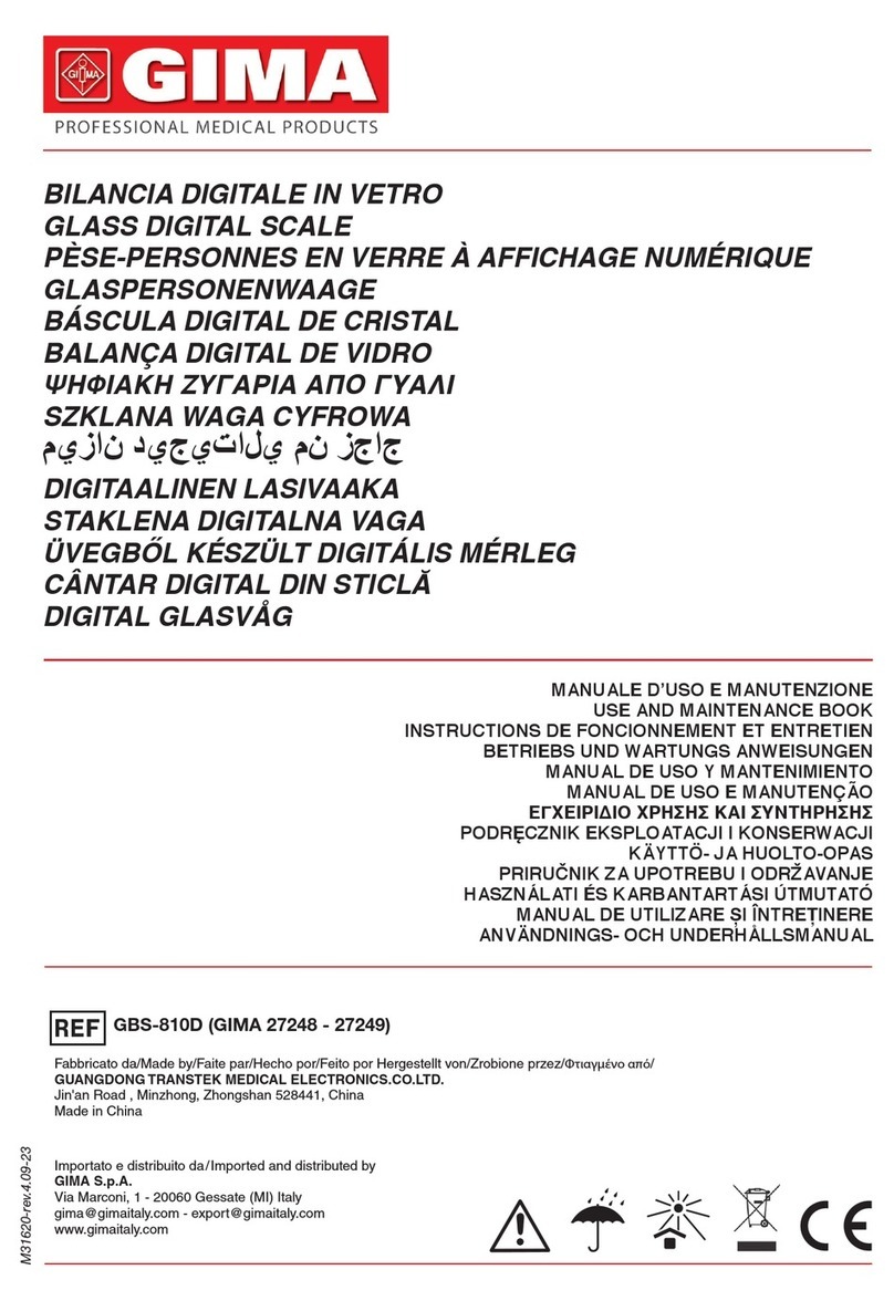 Gima GBS-810D Use and maintenance book