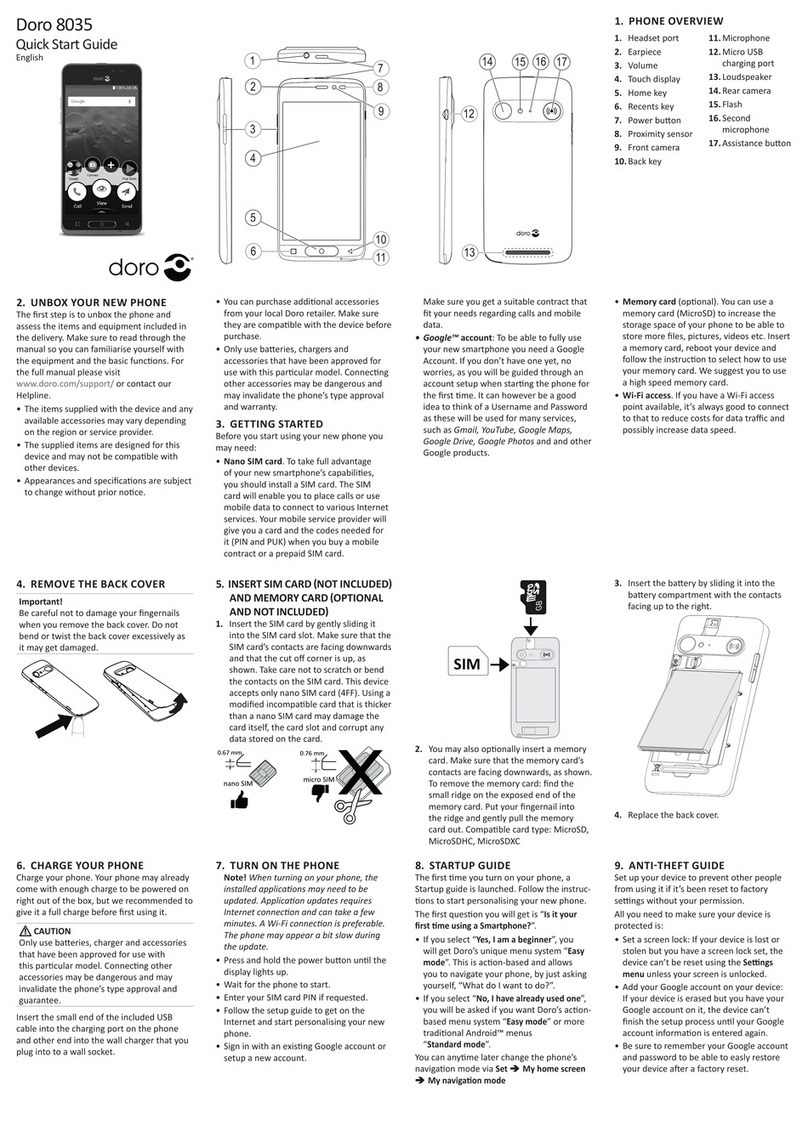 Doro 8035 User manual Doro 8035 User manual