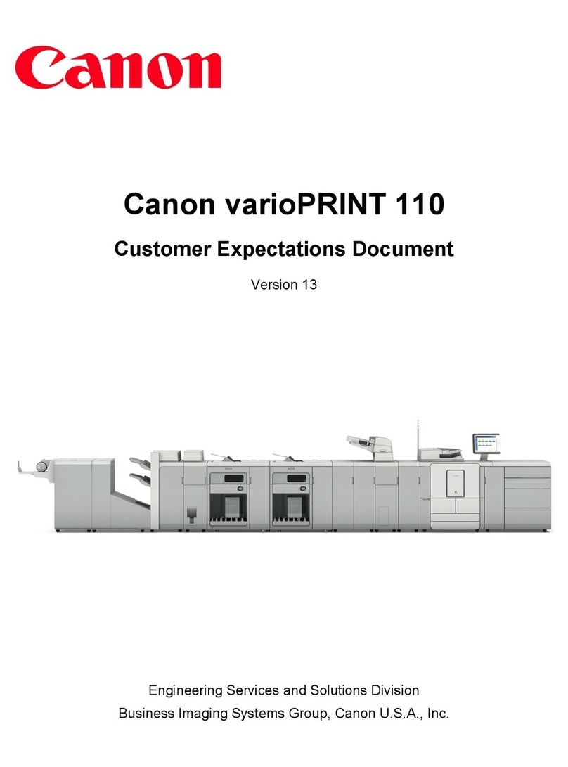 Canon varioPRINT 110 Technical manual