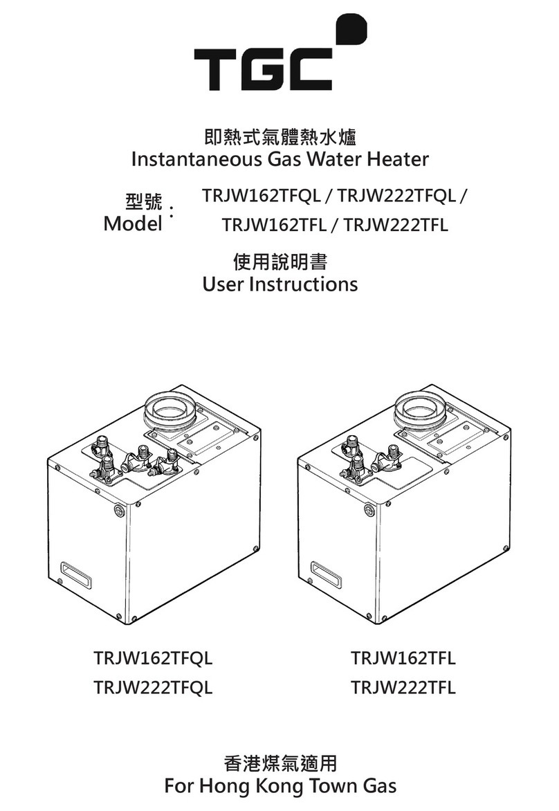 TGC TRJW162TFQL User instructions TGC TRJW162TFQL User instructions