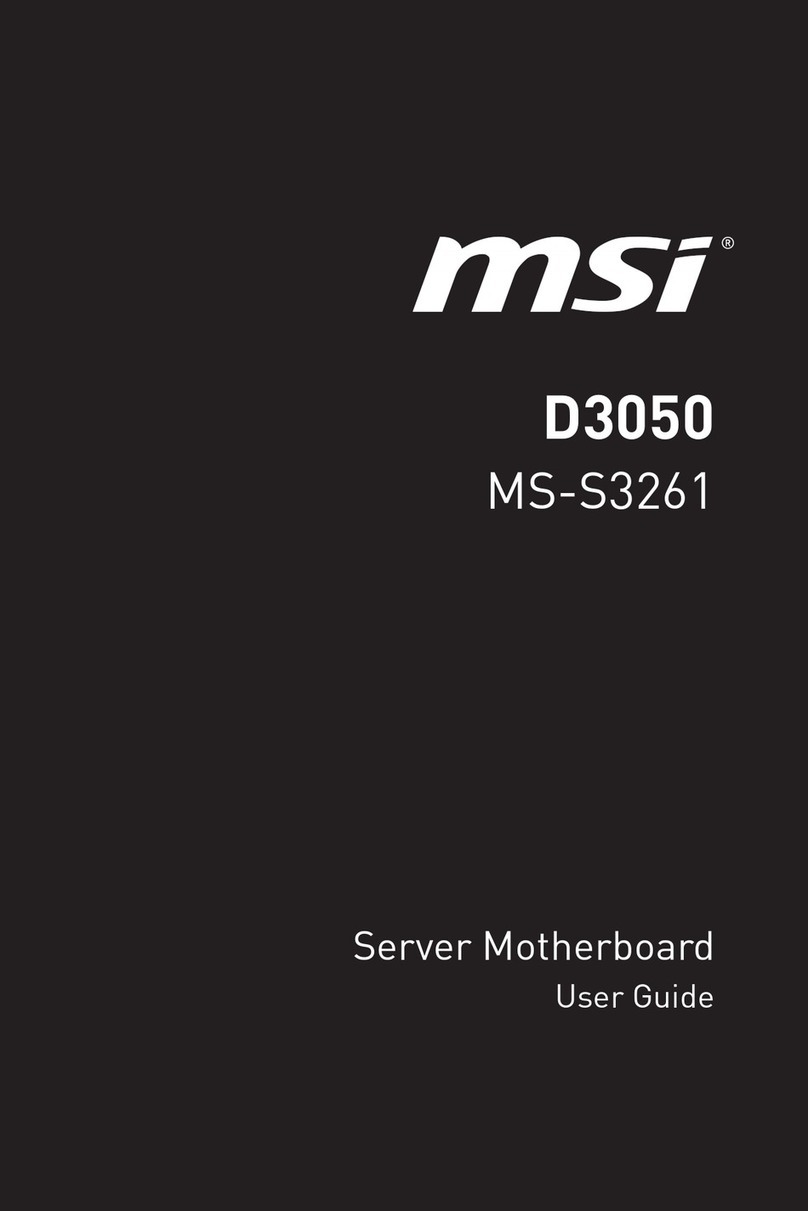 MSI D3050 User manual