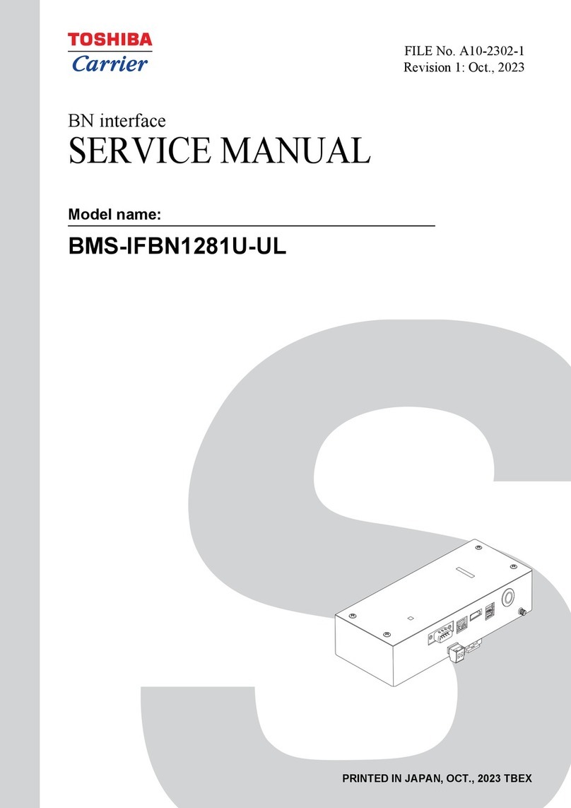 Toshiba BMS-IFBN1281U-UL User manual