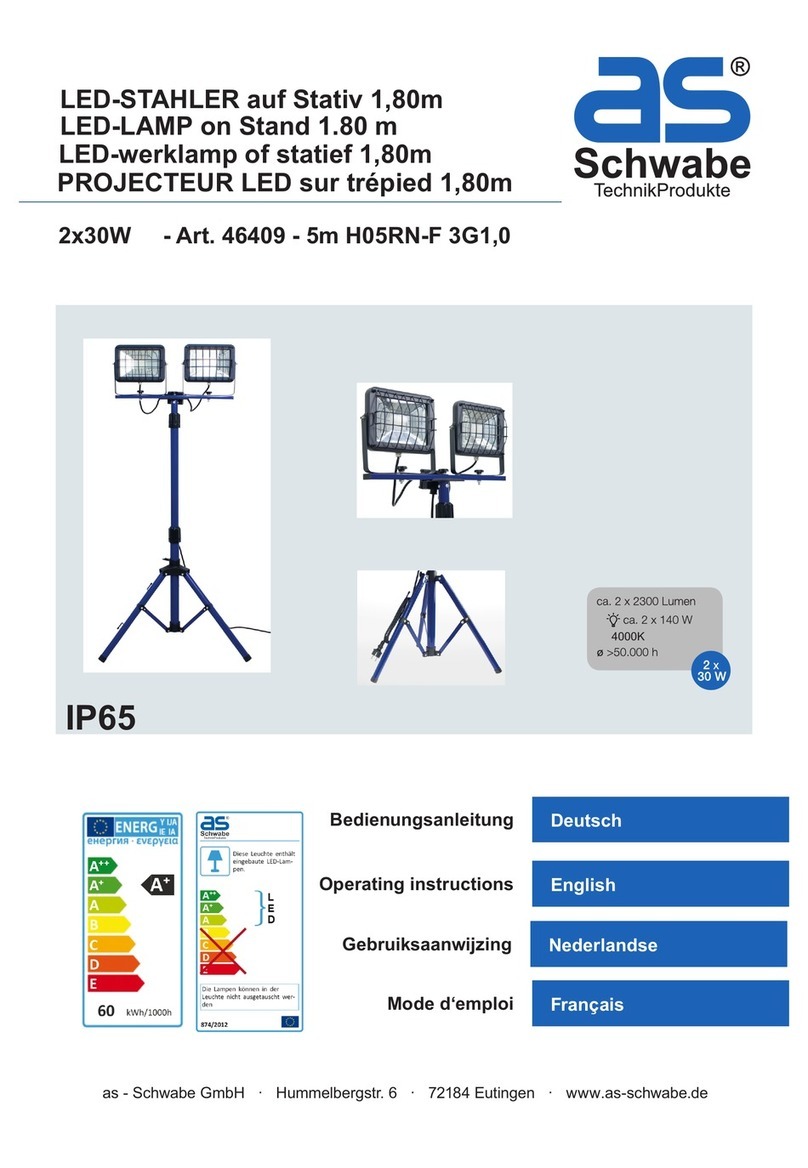 as-Schwabe H05RN-F 3G1,0 operating instructions