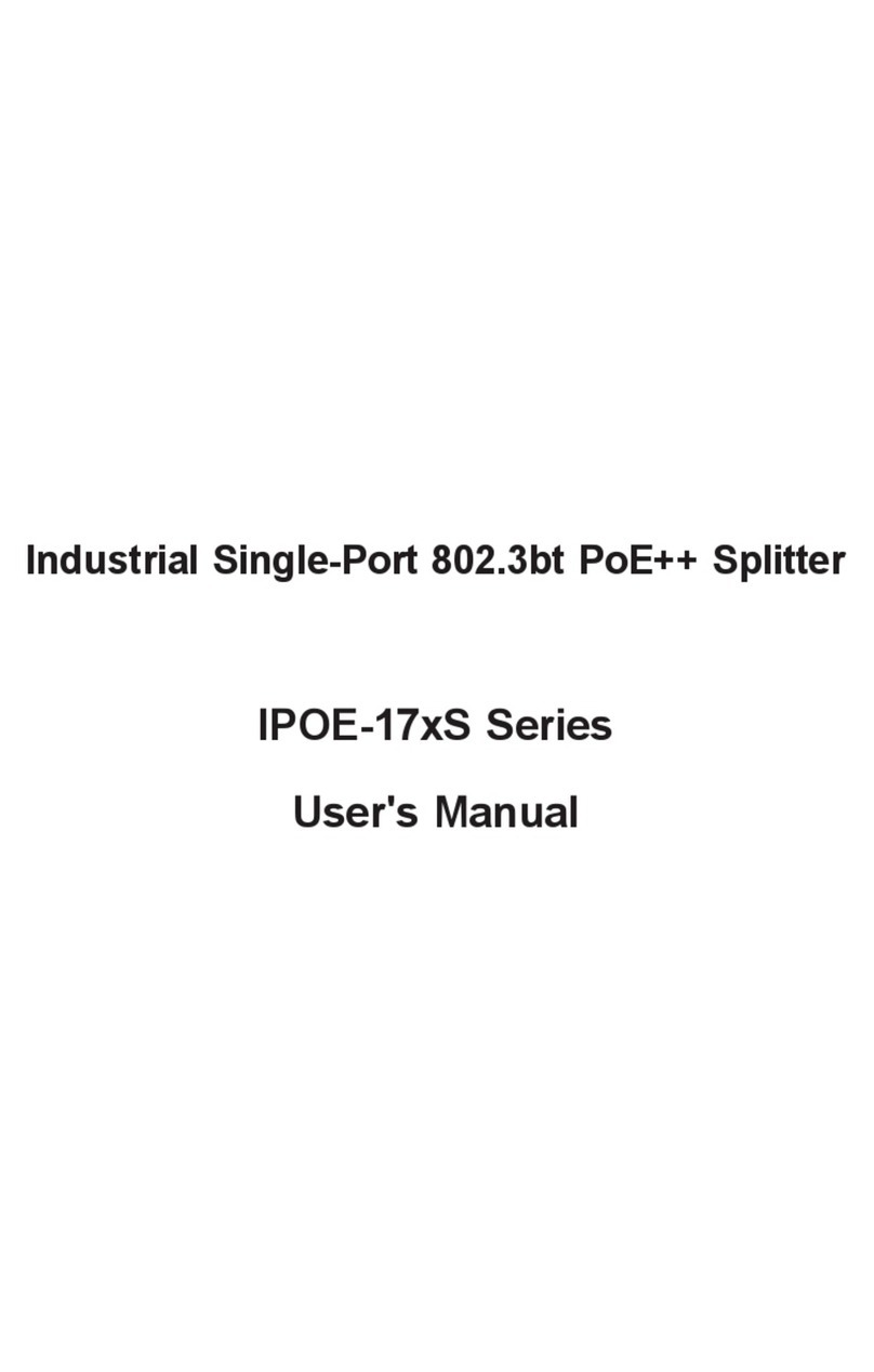 Planet IPOE-17 S Series User manual Planet IPOE-17 S Series User manual