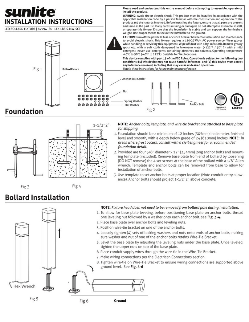 Sunlite 87994 -SU LFX-LBF-S-MW-SCT installation instructions