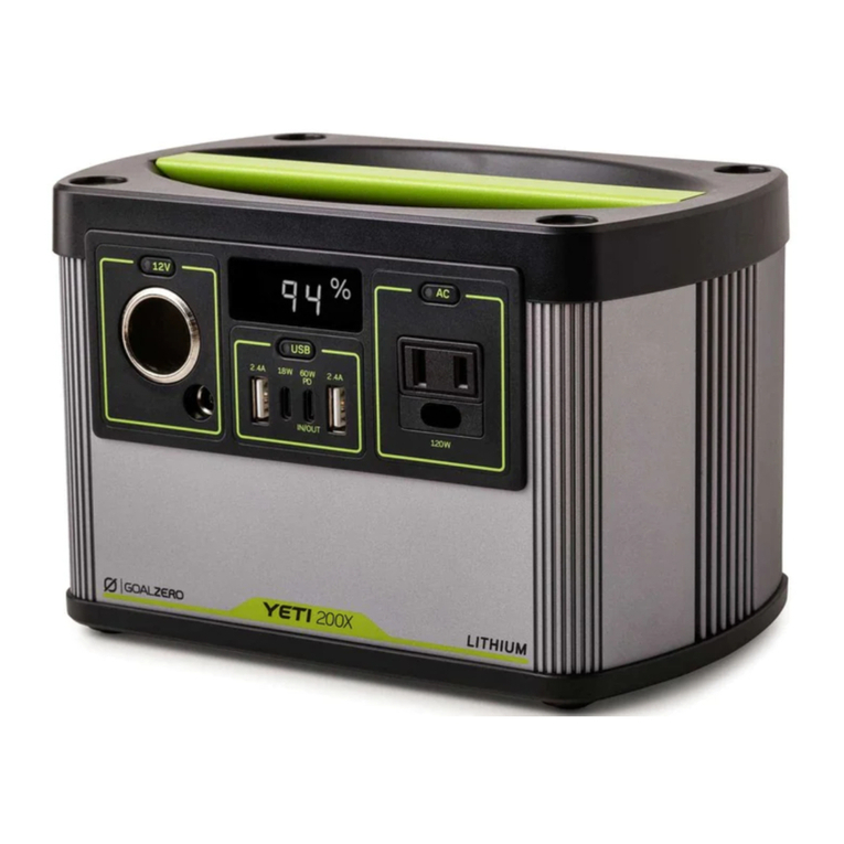 GOAL ZERO Yeti 200X user manual