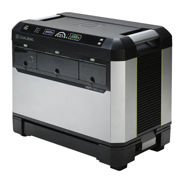 GOAL ZERO YETI PRO 4000 User manual