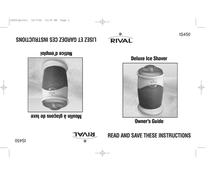 Rival IS450 User manual Rival IS450 User manual