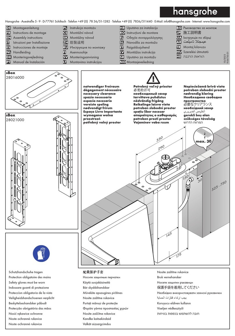 Hans Grohe sBox 28016000 User manual