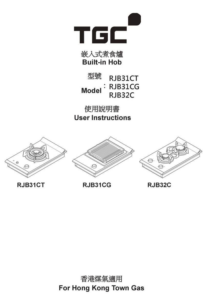 TGC RJB31CT User instructions