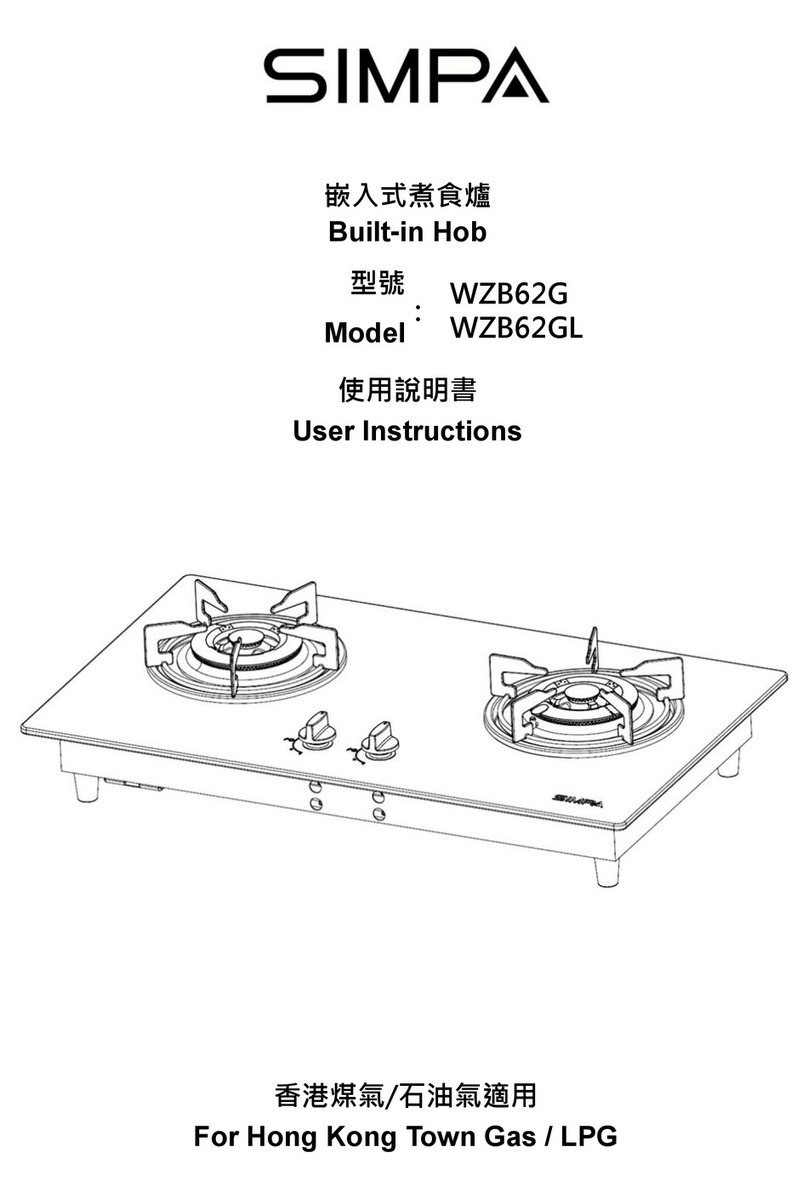 SIMPA WZB62G User manual