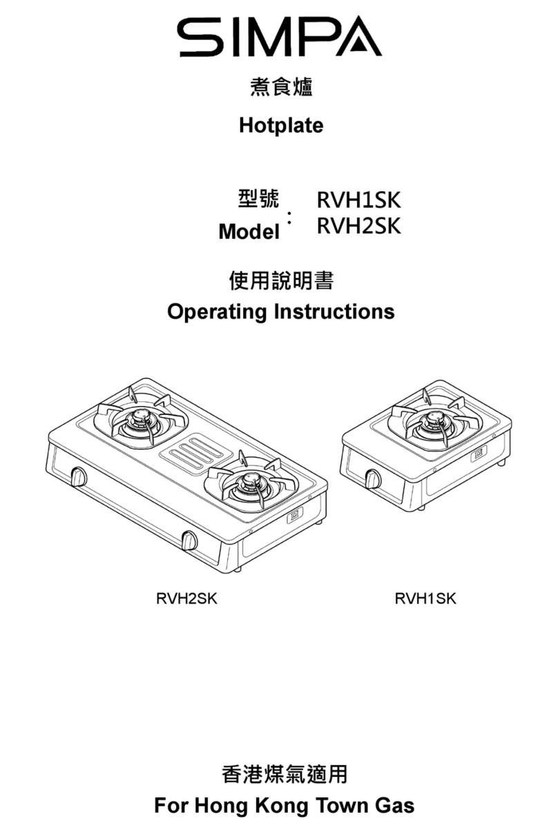 SIMPA RVH1SK operating instructions