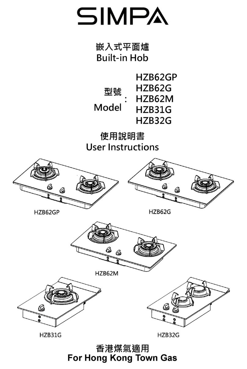 SIMPA HZB62GP User manual