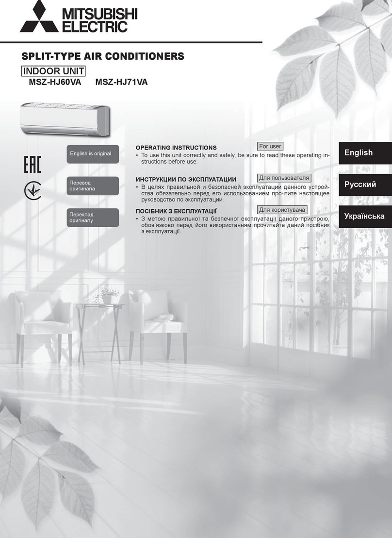 Mitsubishi Electric MSZ-HJ60VA User manual