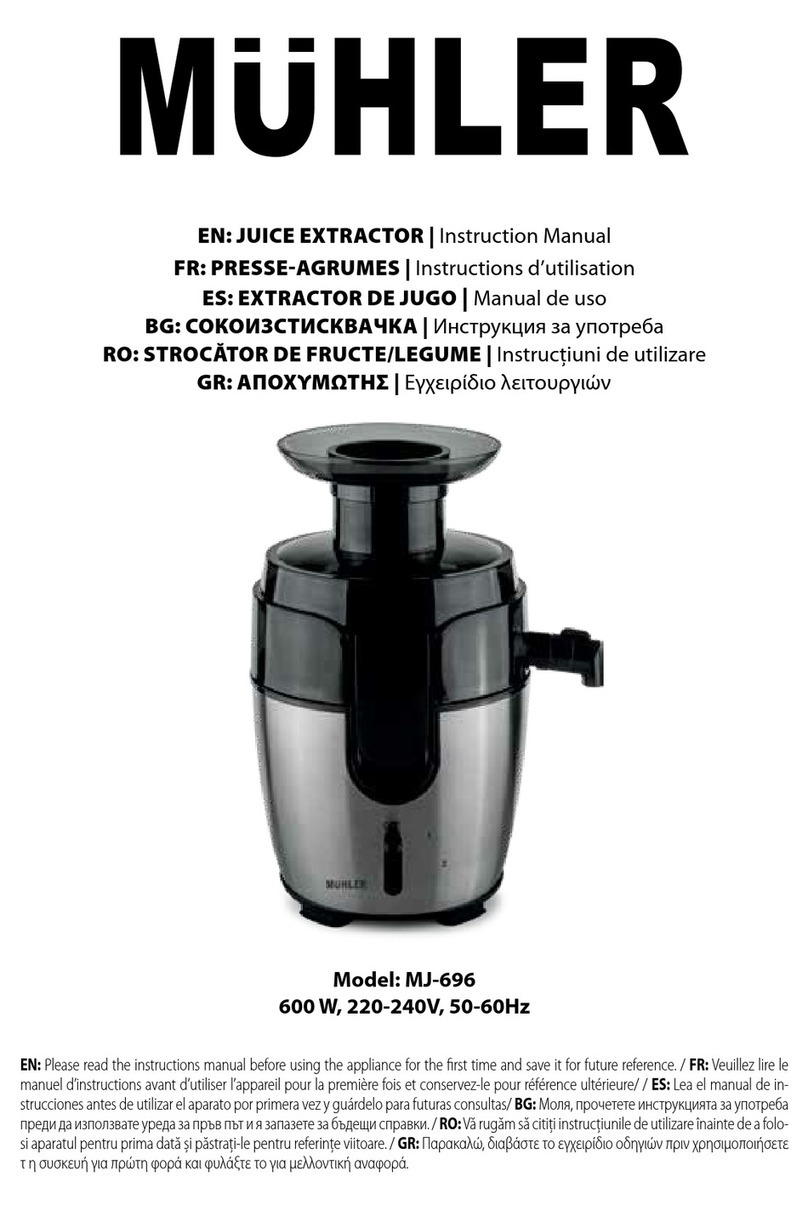 MUHLER MJ-696 instruction manual