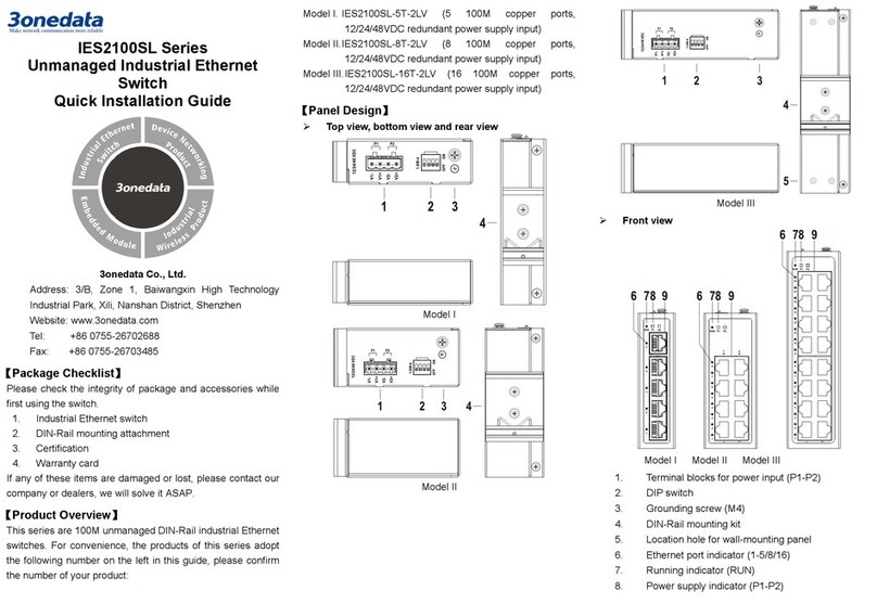 3One data IES2100SL Series User manual