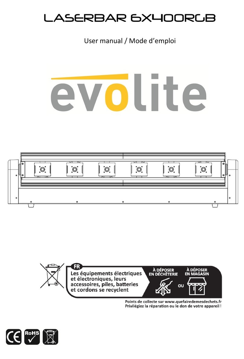 Evo-lite LASERBAR 6X400RGB user manual Evo-lite LASERBAR 6X400RGB user manual