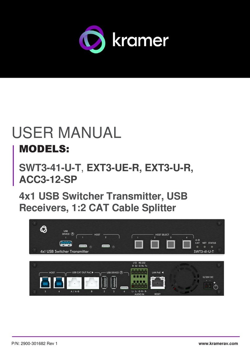 Kramer SWT3-41-U-T User manual