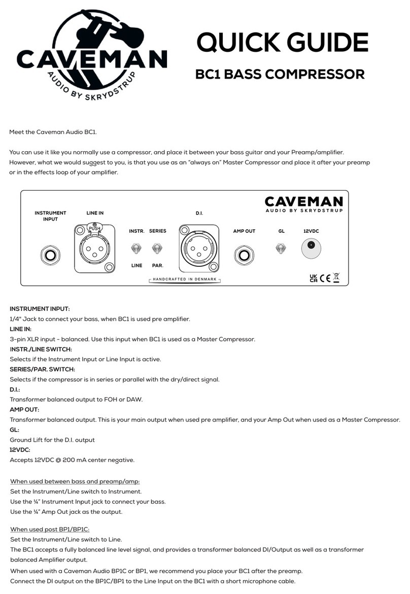 Caveman BC1 quick guide