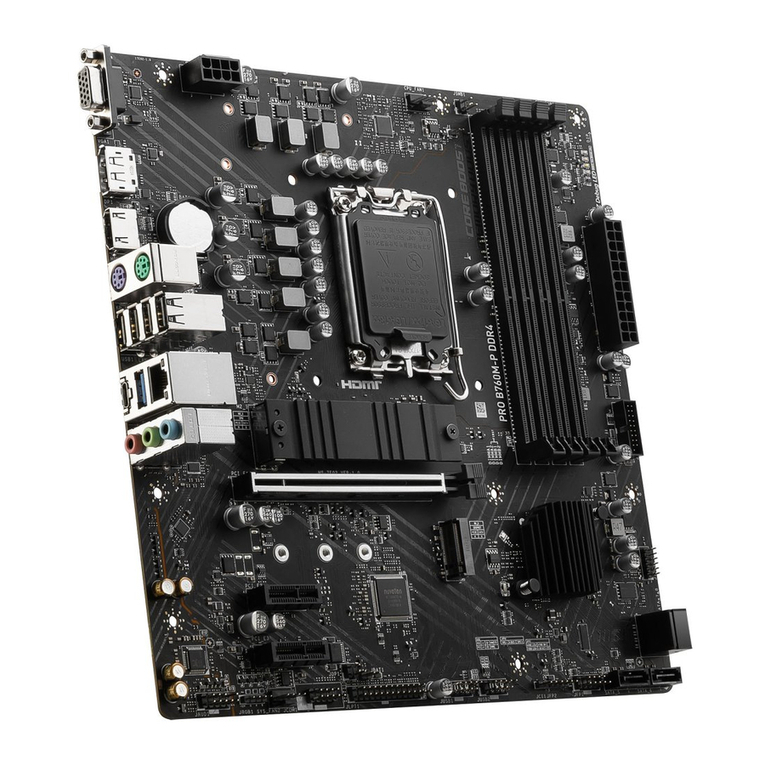 MSI PRO B760M-P DDR4 user manual