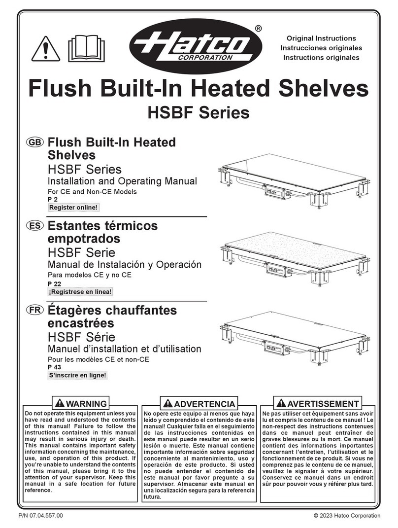 Hatco HSBF Series User manual