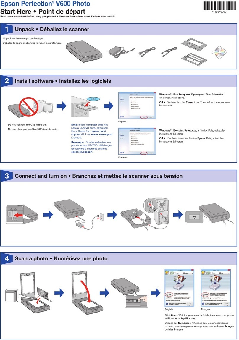 Epson Perfection V600 PHOTO Instruction Manual