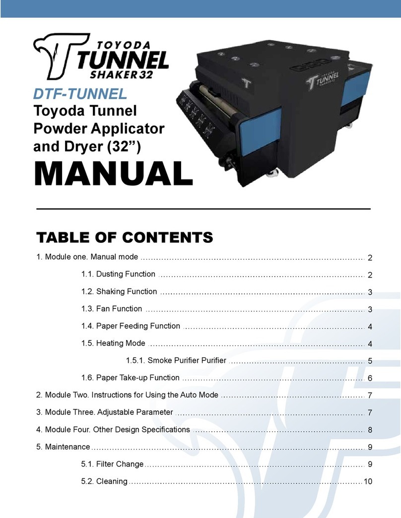 TOYODA TUNNEL SHAKER 32 manual