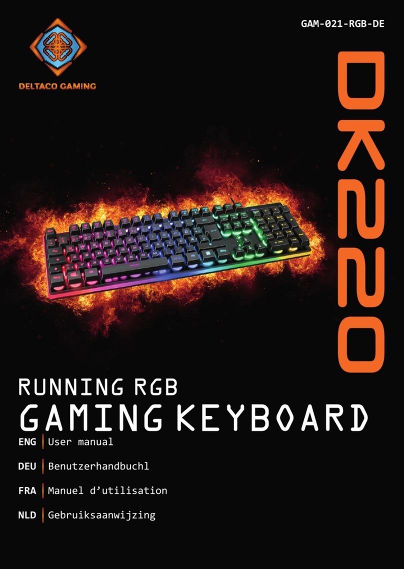 Deltaco Gaming DK220 User manual