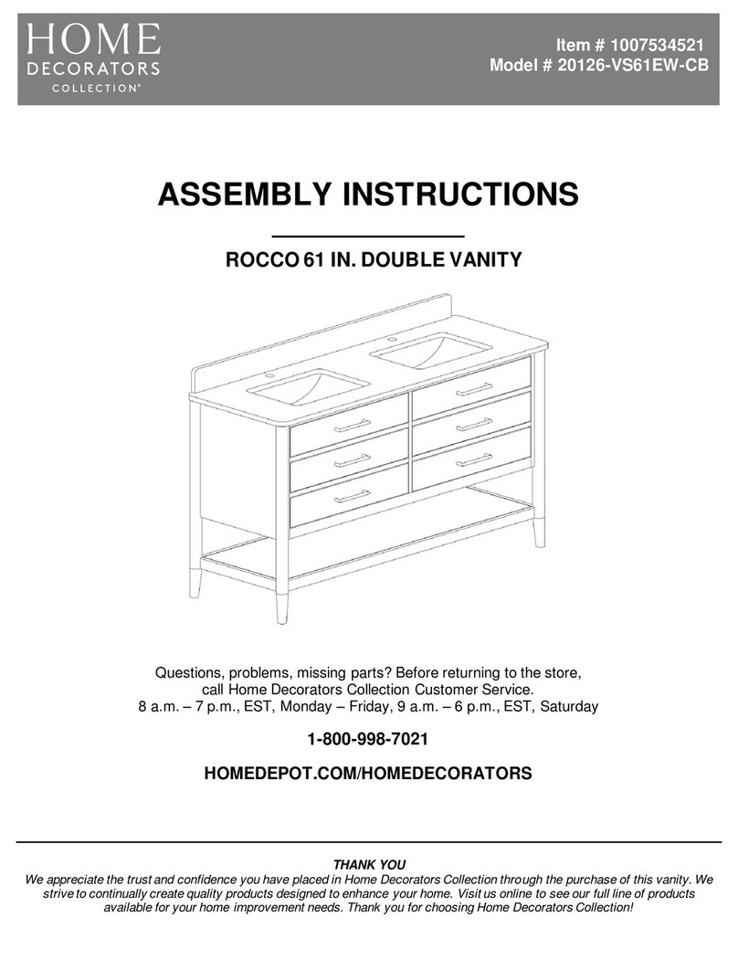 Home Decorators Collection ROCCO 20126-VS61EW-CB Assembly instructions Home Decorators Collection ROCCO 20126-VS61EW-CB Assembly instructions