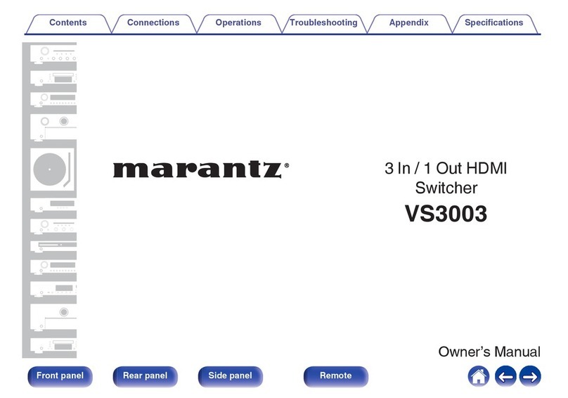 Marantz VS3003 owner's manual