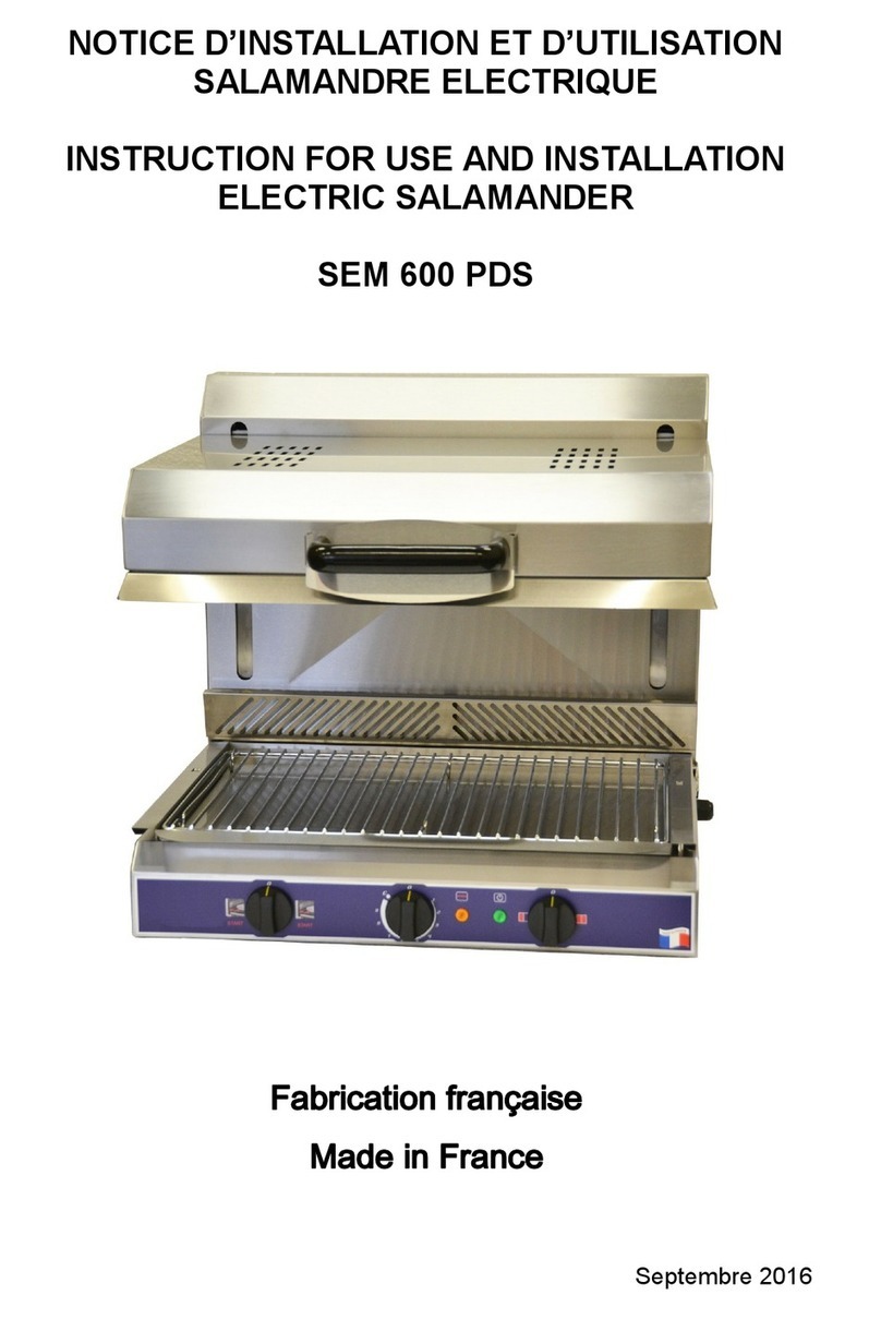Roller Grill SEM 600 PDS Instructions for use and installation