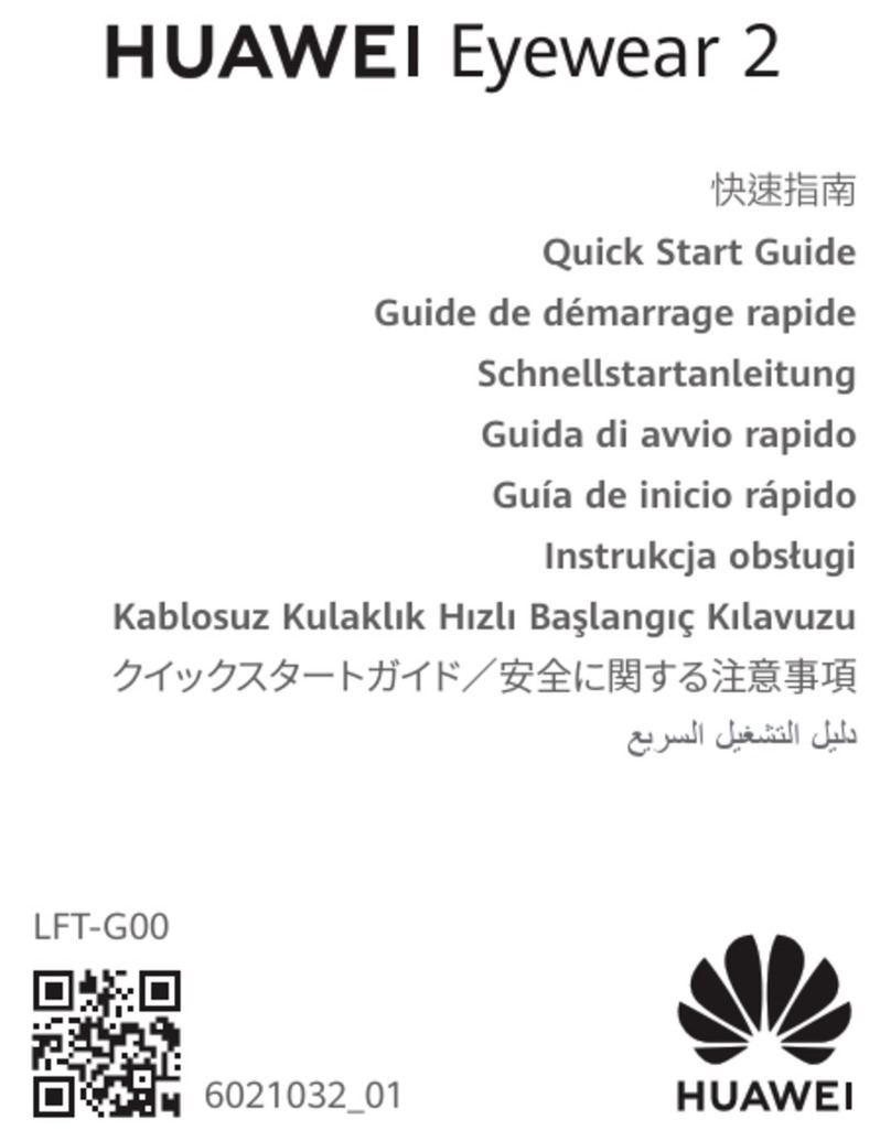 Huawei Eyewear 2 quick start guide