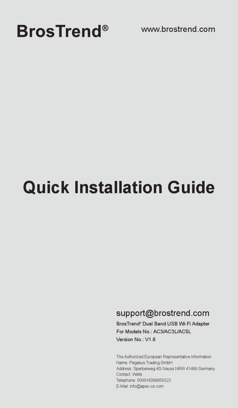 BROSTREND AC3 User manual