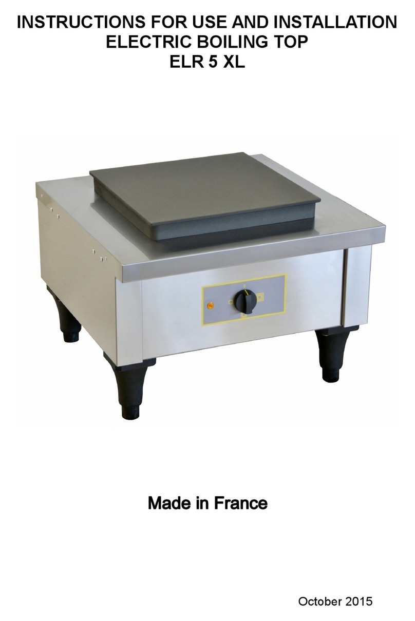 Roller Grill ELR 5 XL Instructions for use and installation