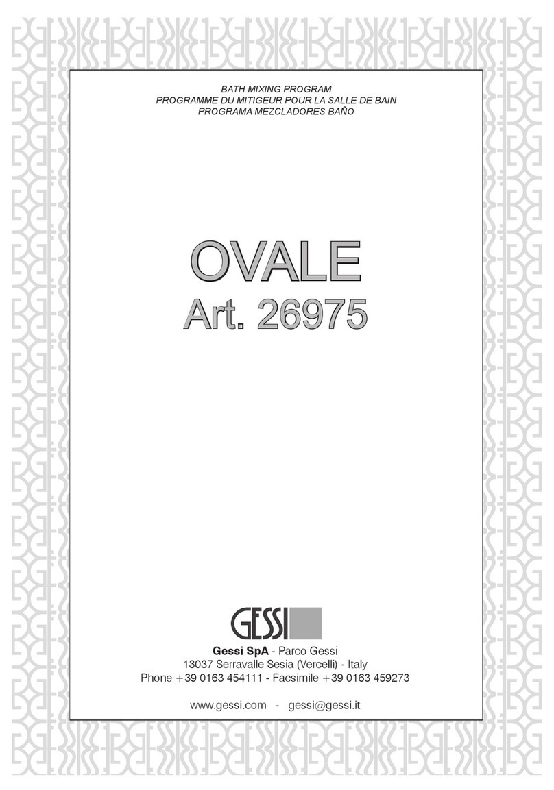 Gessi OVALE 26975 manual