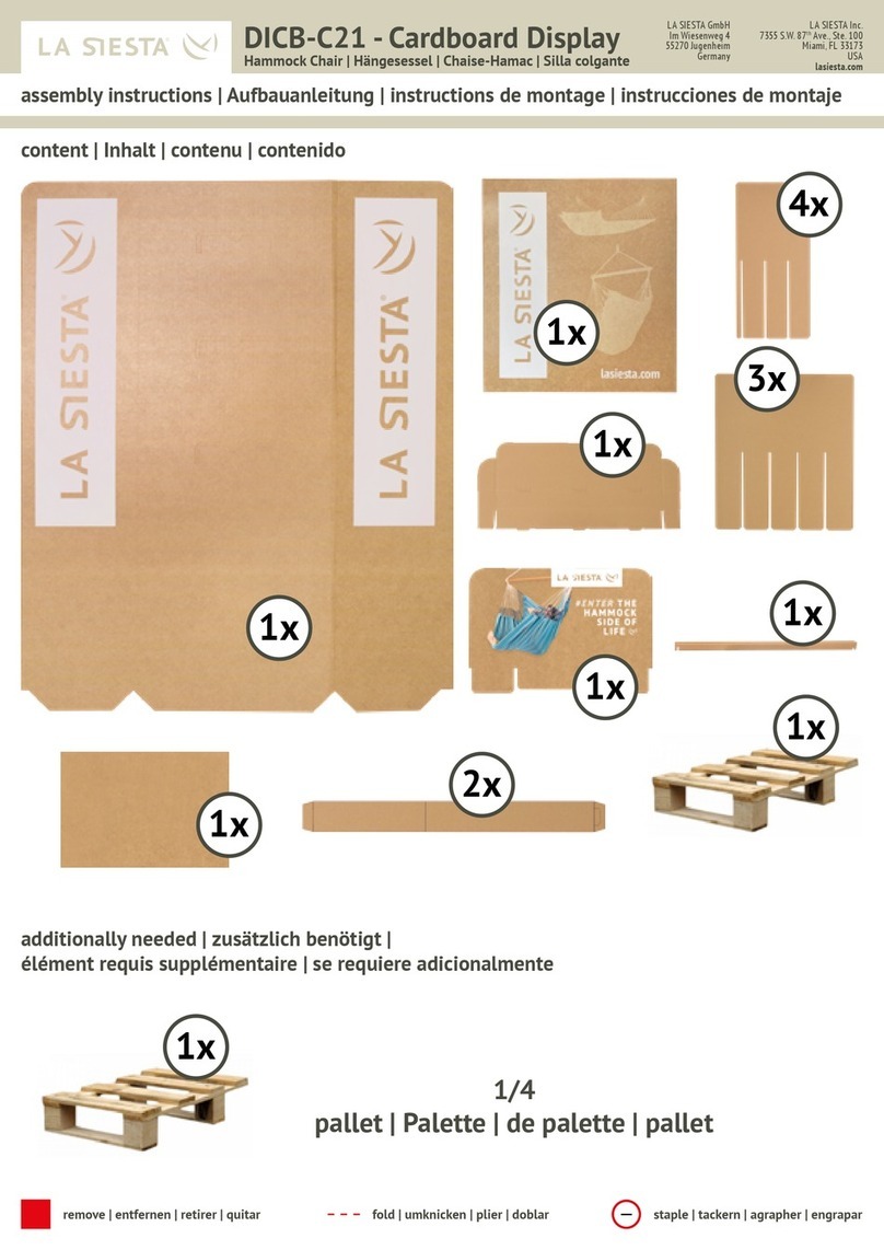 La Siesta DICB-C21 Assembly instructions