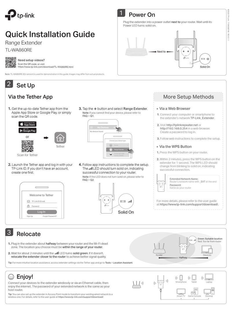 TP-Link TL-WA860RE User manual