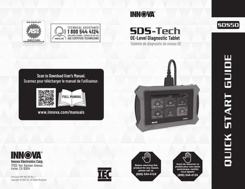 Innova SDS-Tech SDS50 quick start guide