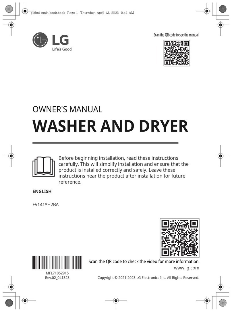 LG FV141 H2BA Series User manual LG FV141 H2BA Series User manual