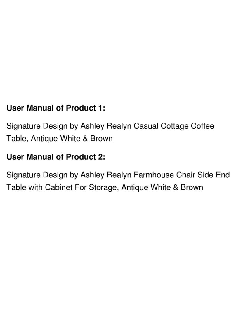 Signature Design by Ashley Realyn U8530618 User manual Signature Design by Ashley Realyn U8530618 User manual