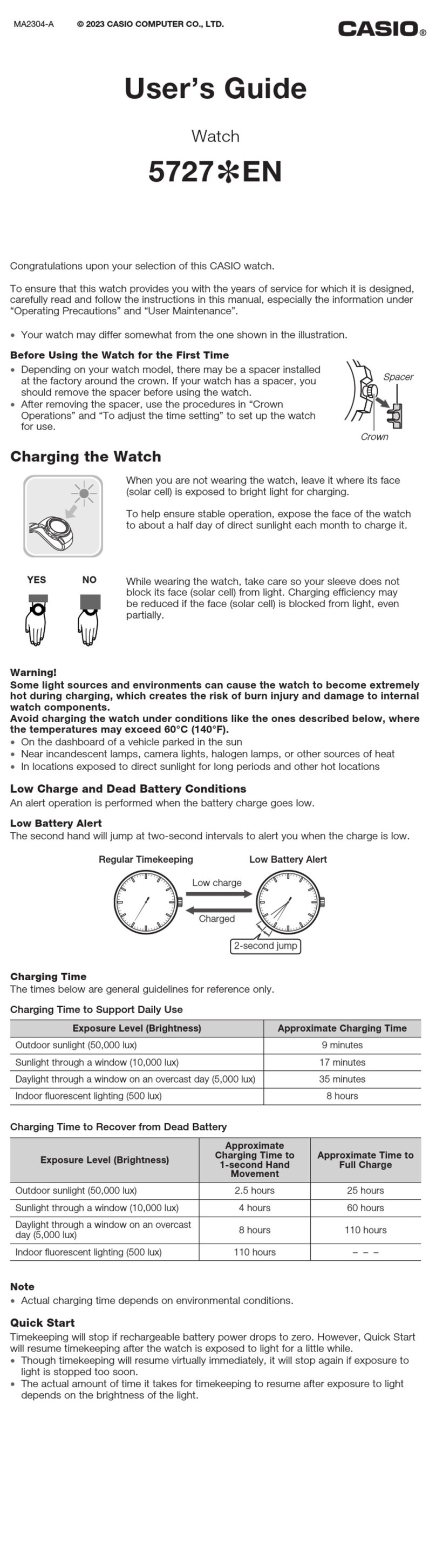 Casio MTP-RS105M-3BV User manual