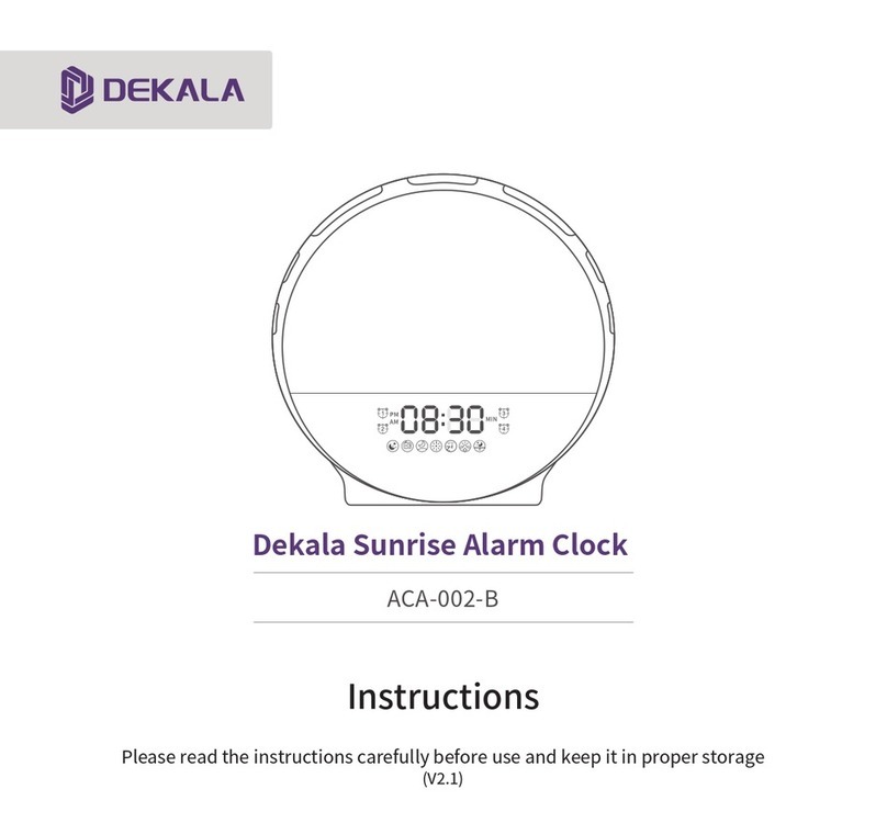DEKALA Sunrise ACA-002-B instructions
