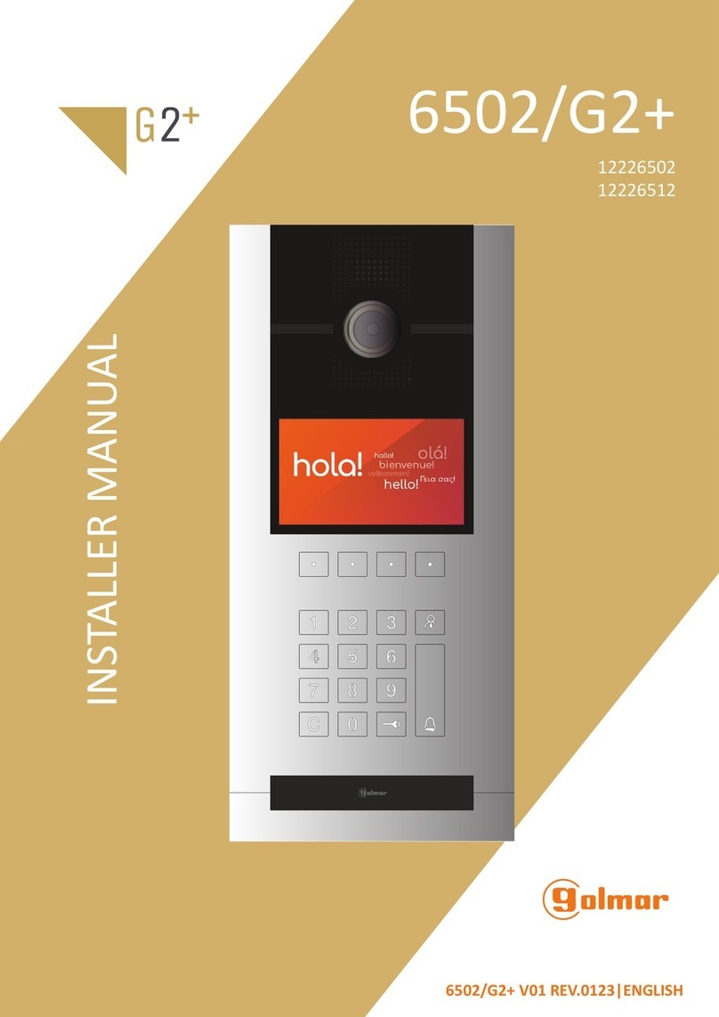 golmar 6502/G2+ User guide