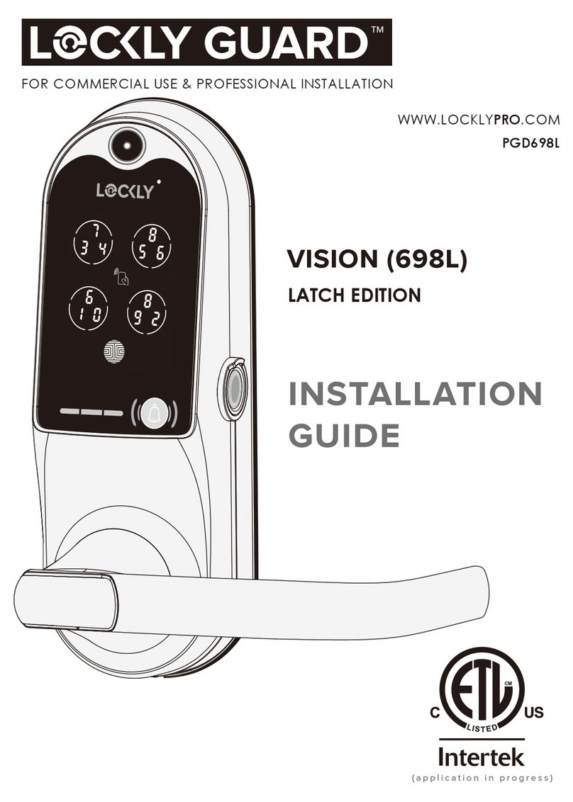 LOCKLY GUARD 698L installation guide