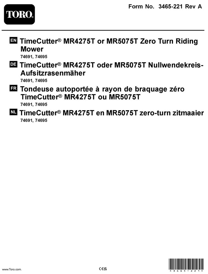 Toro TimeCutter MR4275T User manual