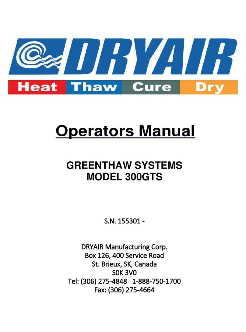 DryAIR 300GTS Operator's manual