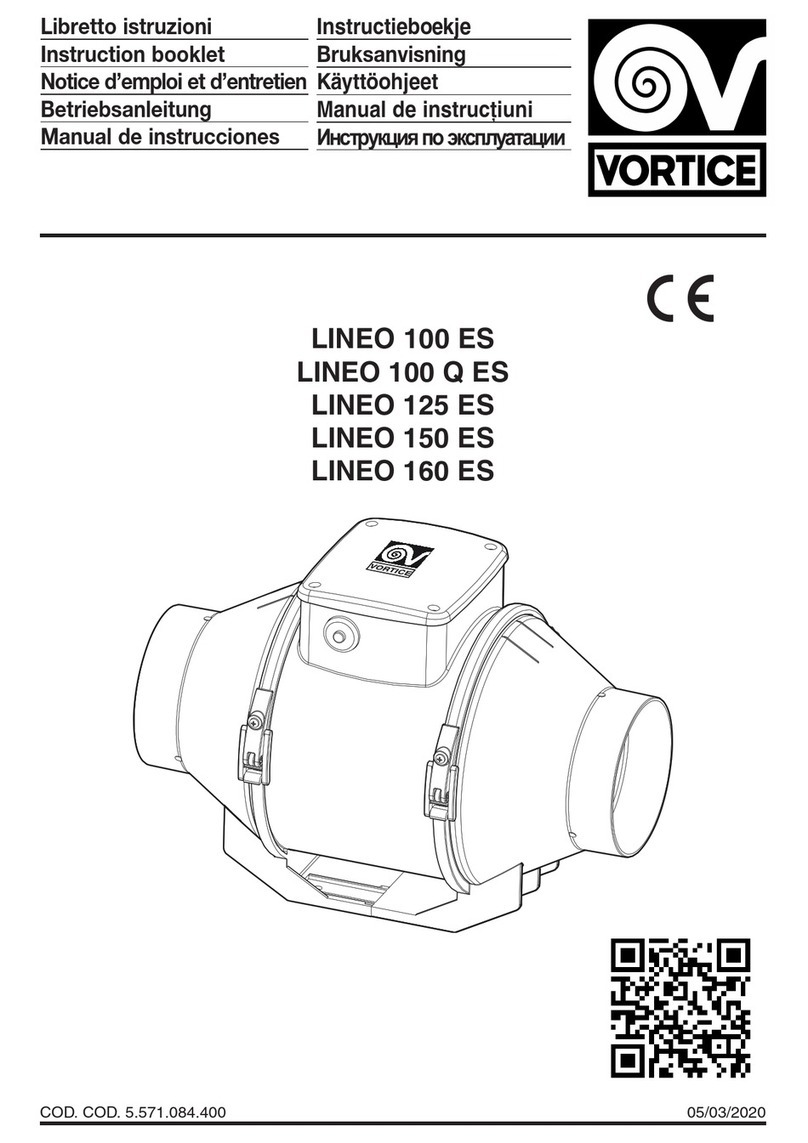 Vortice LINEO 100 Q ES Instruction booklet