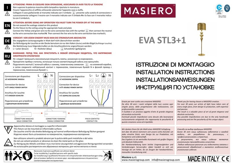 Masiero EVA STL3+1 installation instructions
